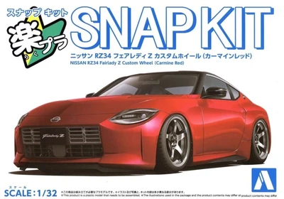 20006  автомобили и мотоциклы  Nissan RZ34 Fairlady Z Custom Wheels (Carmine Red) Snap Kit  (1:32) 4905083200063