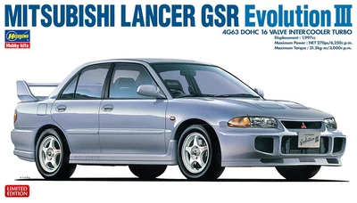 20708  автомобили и мотоциклы  Mitsubishi Lancer GSR Evolution III  (1:24) 2000002214977