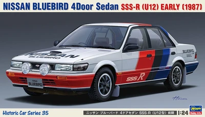 21135  автомобили и мотоциклы  Nissan Bluebird 4Door Sedan SSS-R (U12) Early (1987)  (1:24) 4967834211353