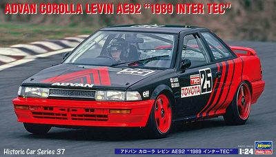 21137  автомобили и мотоциклы  ADVAN Corolla Levin AE92 "1989 Inter TEC"  (1:24) 4967834211377