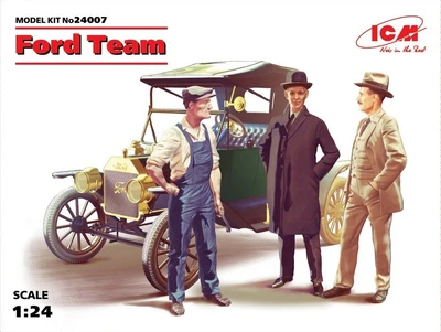 24007  автомобили и мотоциклы  Model T 1913 c фигурами  (1:24) 2000000079547