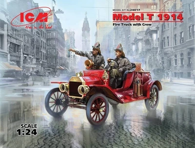 24017  автомобили и мотоциклы  Model T 1914 Fire Truck with Crew  (1:24) 2000000097695