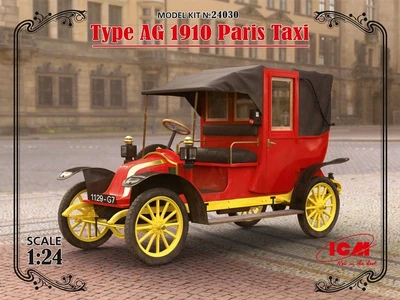 24030  автомобили и мотоциклы  Type AG 1910 Paris Taxi  (1:24) 2000000103631
