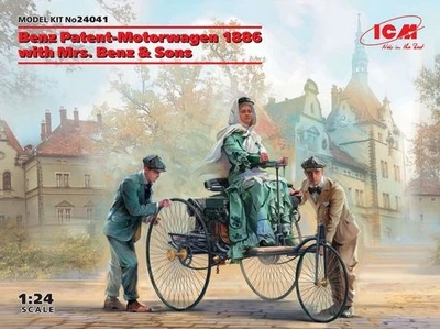 24041  автомобили и мотоциклы  Benz Patent-Motorwagen 1886 with Mrs. Benz & Sons  (1:24) 2000000162898