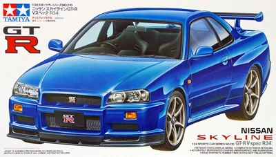 24210  автомобили и мотоциклы  Nissan Skyline GT-R V-spec R34  (1:24) 4950344995288