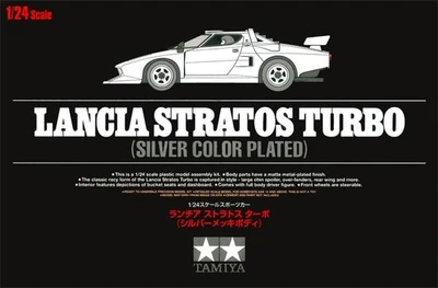 25418  автомобили и мотоциклы  Lancia Stratos Turbo (Silver Color Plated)  (1:24) 2000000102146