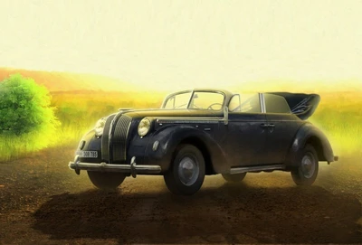 35471  автомобили и мотоциклы  Opel Admiral Cabriolet (1:35) 2000000013640