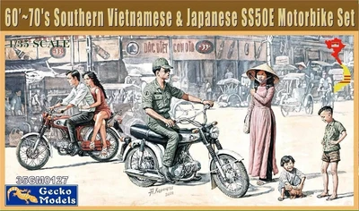 35GM0127  автомобили и мотоциклы  60’~70's Southern Vietnamese & Japanese SS50E Motorbike Set (1:35) 4892667351276