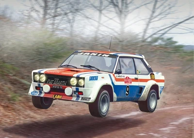 3621  автомобили и мотоциклы  Fiat 131 Abarth 1977 Sanremo Rally Winner  (1:24) 8001283036214