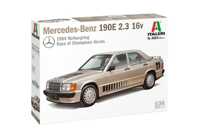 3624  автомобили и мотоциклы  Mercedes-Benz 190E 2.3 16v  (1:24) 8001283036245