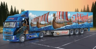 3867  автомобили и мотоциклы  VOLVO FH16 XL "Viking" with Reefer Trailer  (1:24) 8001283038676