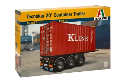 3887  автомобили и мотоциклы  Прицеп Tecnokar 20 Container Trailer  (1:24) 8001283038874