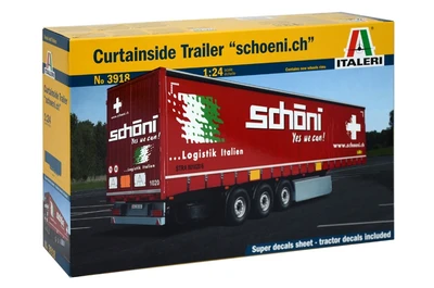 3918  автомобили и мотоциклы  Прицеп Curtainside Trailer "Schoeni.ch"  (1:24) 8001283039185