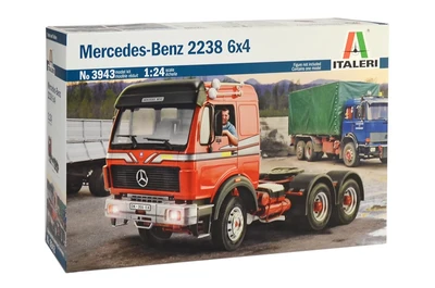 3943  автомобили и мотоциклы  MERCEDES BENZ 2238 6x4  (1:24) 2000002092711