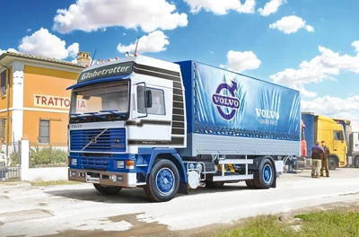 3945  автомобили и мотоциклы  VOLVO F16 Globetrotter Canvas Truck with elevator  (1:24) 8001283039451
