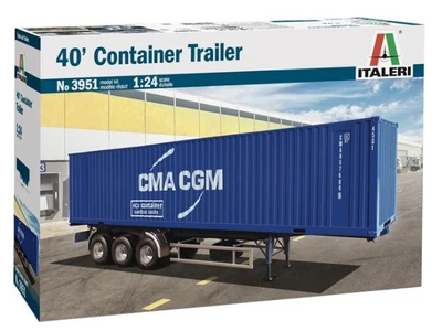 3951  автомобили и мотоциклы  40' Container Trailer  (1:24) 8001283039512