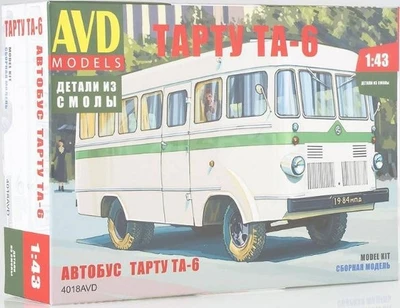 4018AVD  автомобили и мотоциклы  Автобус Тарту ТА-6   (1:43) 4610045040181