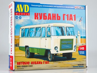 4044AVD  автомобили и мотоциклы  Автобус Кубань Г1А1  (1:43) 4610045040440