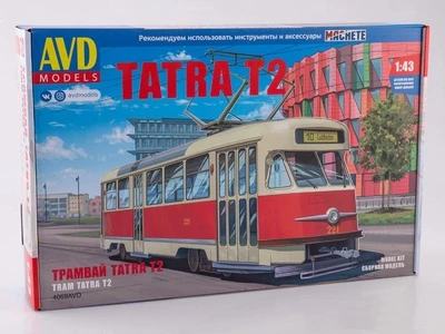 4069AVD  автомобили и мотоциклы  Трамвай Tatra T2  (1:43) 4610045040693