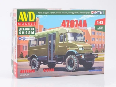 4085AVD  автомобили и мотоциклы  Автобус З&Л-47874А  (1:43) 4610045040853