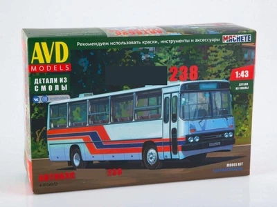 4093AVD  автомобили и мотоциклы  Автобус IK@RUS-238  (1:43) 4610045040938
