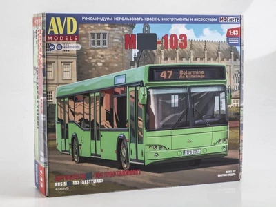 4096AVD  автомобили и мотоциклы  Автобус М-103 (Рестайлинг)  (1:43) 2000002205753