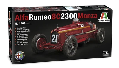 4706  автомобили и мотоциклы  ALFA ROMEO 8C 2300 Monza  (1:12) 8001283047067