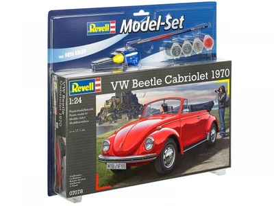 67078  автомобили и мотоциклы  VW Beetle Cabriolet'70 MODEL SET  (1:24) 4009803670782