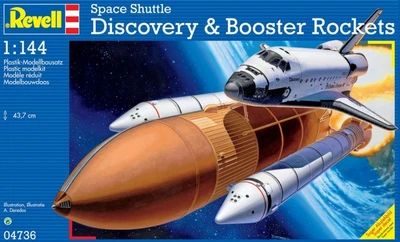 04736  космос  Space Shuttle Discovery & Booster Rockets  (1:144) 4009803047362