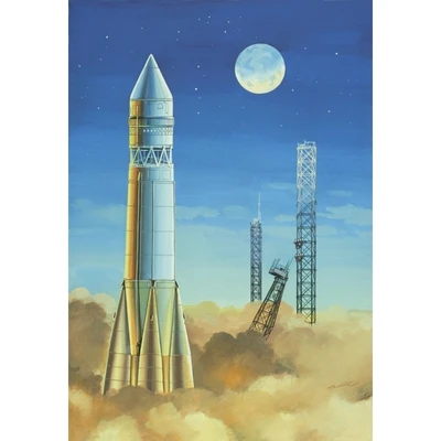 14450  космос  Ракетоноситель Спутник (1:144) 4620748780116