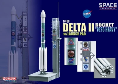 56339  космос  Delta II Rocket "7925 Heavy" w/Launch Pad  (1:400) 89195563392