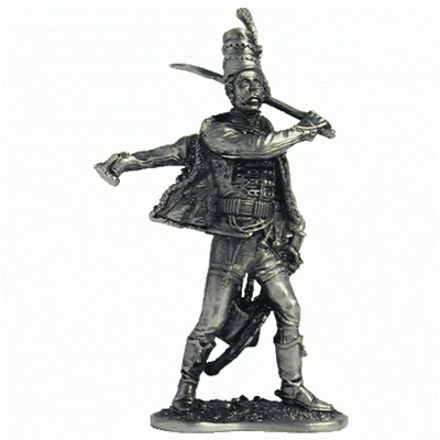 027 R  миниатюра  Рядовой бахмутского гусарского полка, 1764-72 2000000095165
