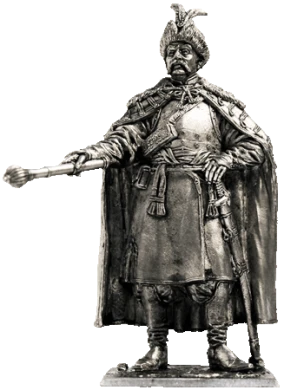 205 M  миниатюра  Казацкий полковник. Украина, 17в 2000000093833