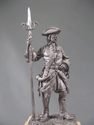 279 R  миниатюра  Канонир Артиллерийского плк. с пальником, 1704-25гг. Россия 2000000095172