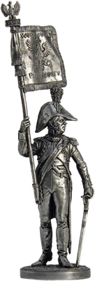 NAP-028  миниатюра  Офицер-орлоносец 6-го пехотного полка. Польша, 1810-14 2000000092133