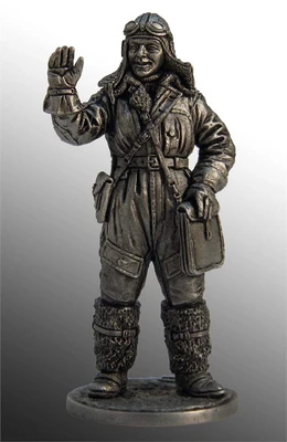 WW2-08  миниатюра  WWII-8 Лётчик-штурман, военно-воздушные силы, 1941-45 гг. СССР 2000000091648