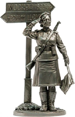 WW2-20  миниатюра  Военная регулировщица, ефрейтор Красной Армии. 1945. СССР 2000000091518