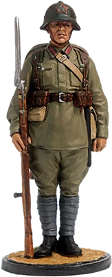 WW2-22color  миниатюра  Красноармеец пехоты РККА, 1939-41 гг. СССР (окрашен) 2000002209980