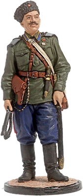 WW2-29color  миниатюра  Старшина донских казачьих кав. частей РККА. 1943-43 гг. СССР (окрашен) 2000002210023