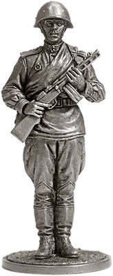 WW2-47  миниатюра  Гвардии красноармеец с ППШ, 1943-45гг.  СССР 2000000140629