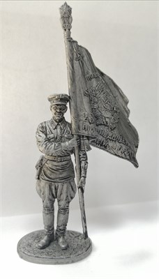 WW2-54  миниатюра  Ст.сержант погранвойск НКВД со знаменем, 1939-43 гг. СССР 2000000157771