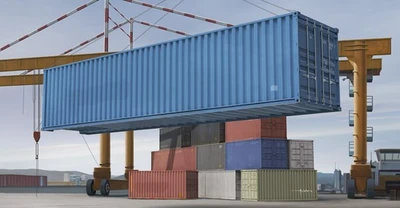 01030  наборы для диорам  40ft Container  (1:35) 2000002059646
