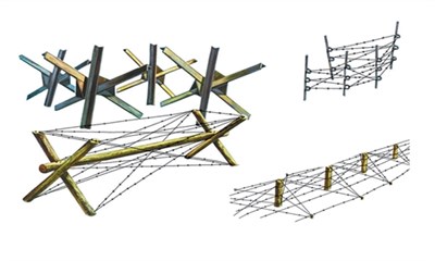 0401  наборы для диорам  BARRICADES (1:35) 8001283804011
