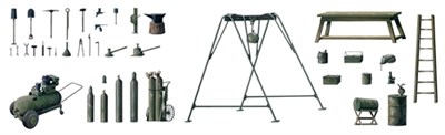 0419  наборы для диорам  FIELD TOOL SHOP (1:35) 8001283804196