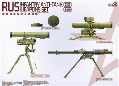 2010  наборы для диорам  RUS Infantry Anti-tank weapon set  (1:35) 6974715830297