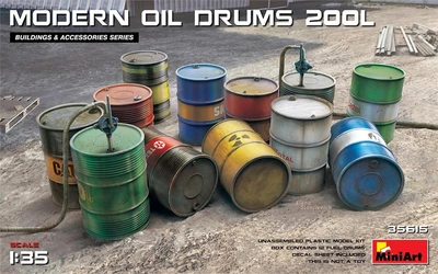 35615  наборы для диорам  MODERN OIL DRUMS 200L  (1:35) 4820183312792
