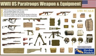 35GM0050  наборы для диорам  WWII US Paratroops Weapon & Equipment  (1:35) 4892667350507