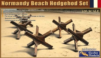 35GM0081  наборы для диорам  Normandy Beach Hedgehog Set  (1:35) 4892667350811