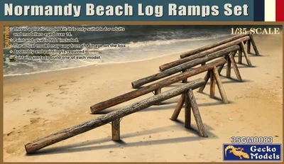 35GM0083  наборы для диорам  Normandy Beach Log Ramps Set  (1:35) 4892667350835