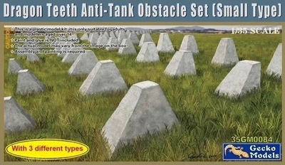 35GM0084  наборы для диорам  Dragon Teeth Anti-Tank Obstacle set  (1:35) 4892667350842